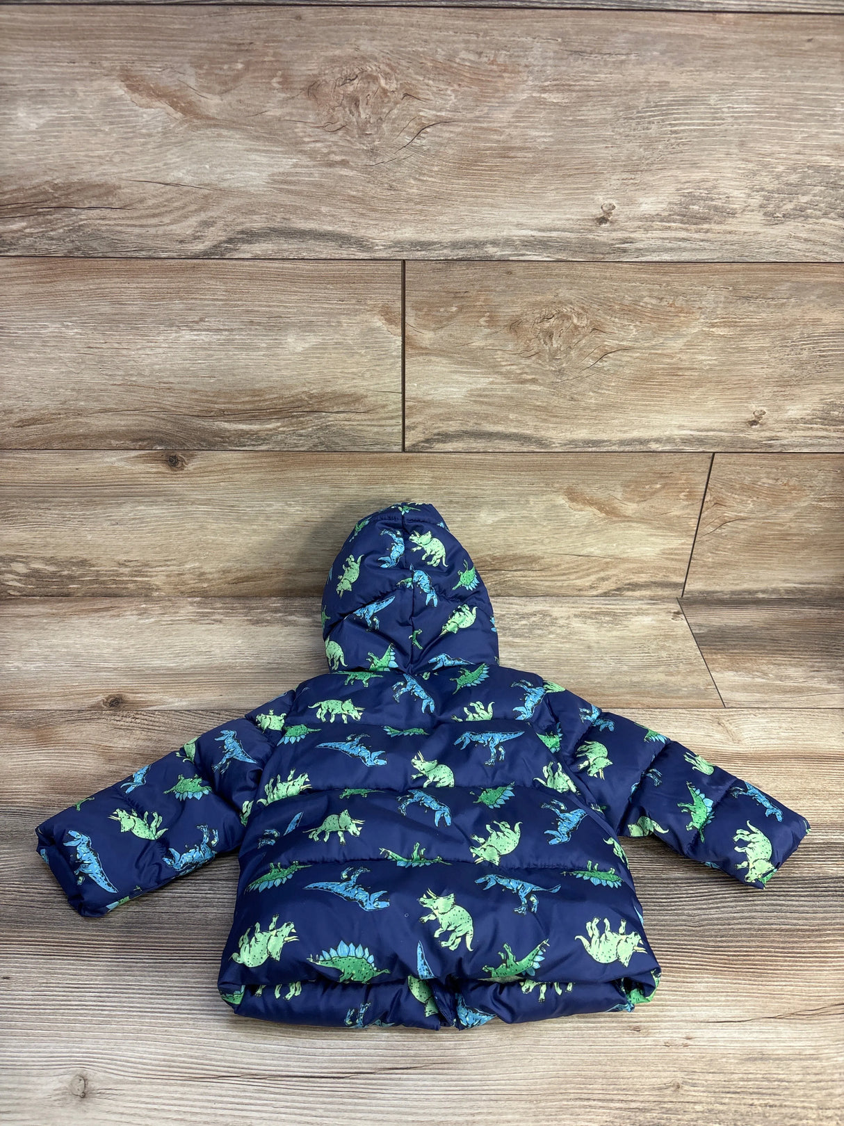 Old Navy Puffer Jacket Dinosaur Blue sz 6-12m