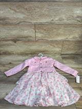 NEW Little Lass 2pc Jacket & Dress Set Pink sz 2T