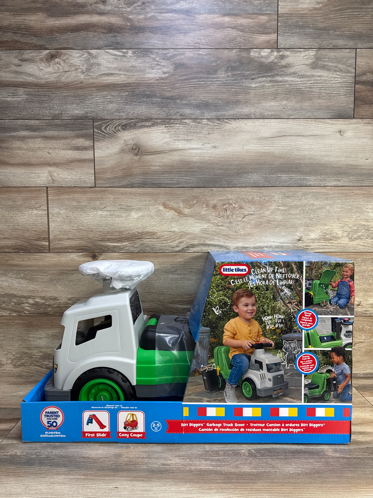 NEW Little Tikes Dirt Digger Garbage Scoot Ride-On