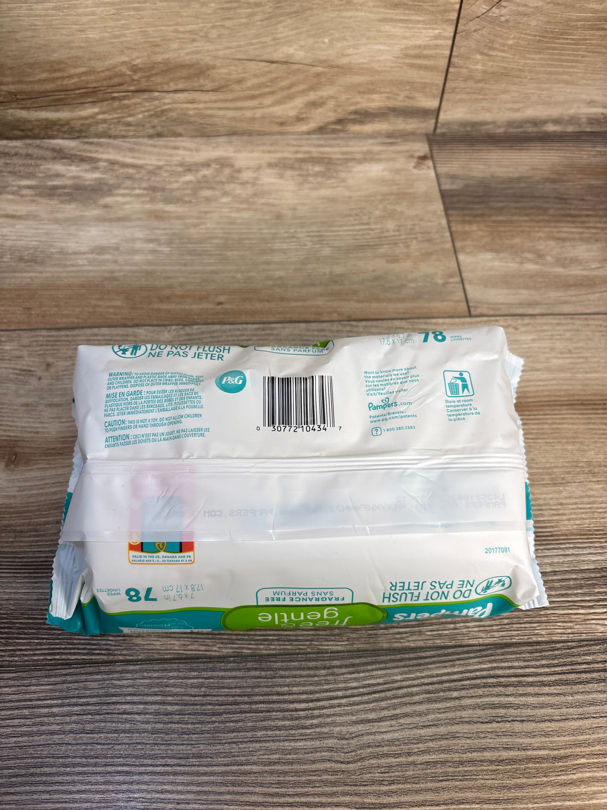 NEW Pampers Free & Gentle Baby Wet Wipes 78ct.