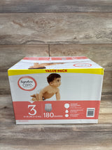 NEW Signature Care Diapers Size 3 180ct