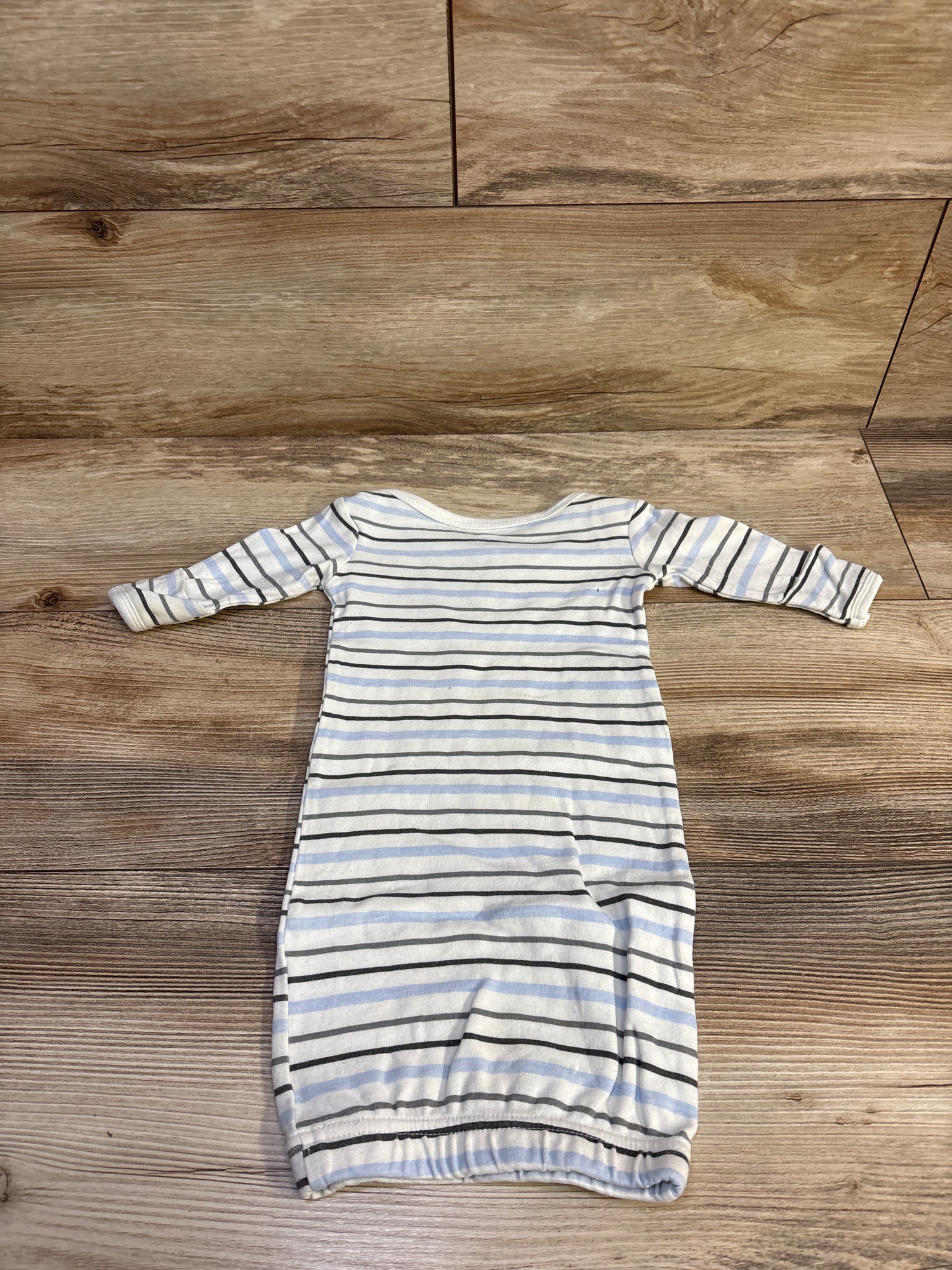 Hudson Baby Striped Sleep Gown White sz Newborn