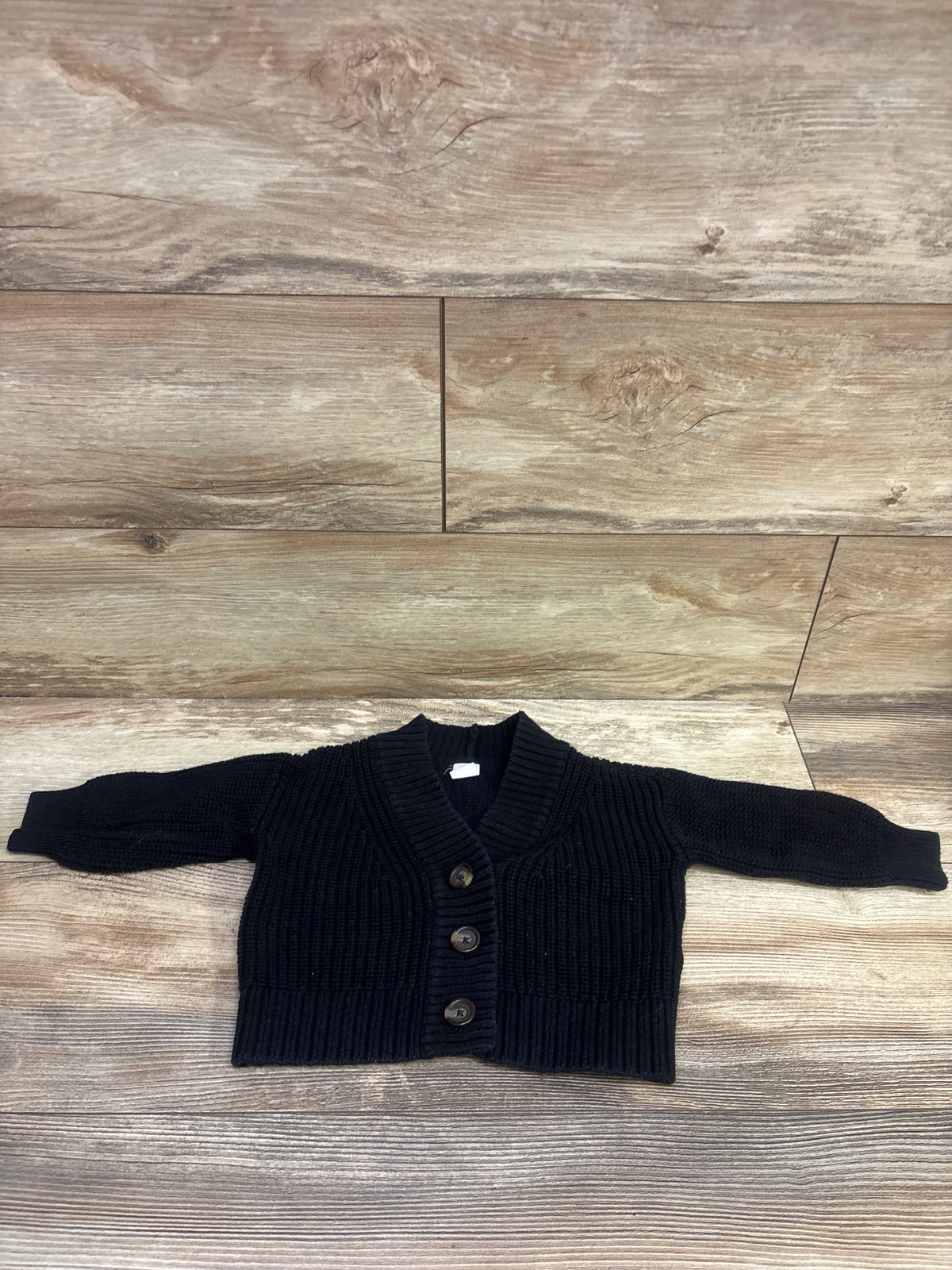 Baby Gap Knit Button-Up Cardigan Black sz 12-18m