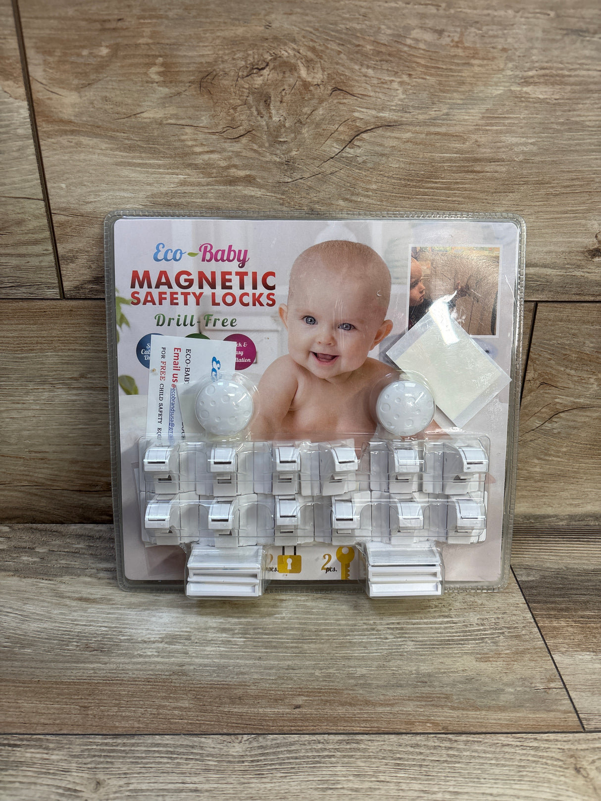 NEW Eco-Baby Magnetic Safety Locks 12pk with 2 Keys