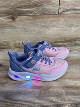 Skechers S-Lights Sola Glow Ombre Deluxe Sneakers Pink sz 11.5c
