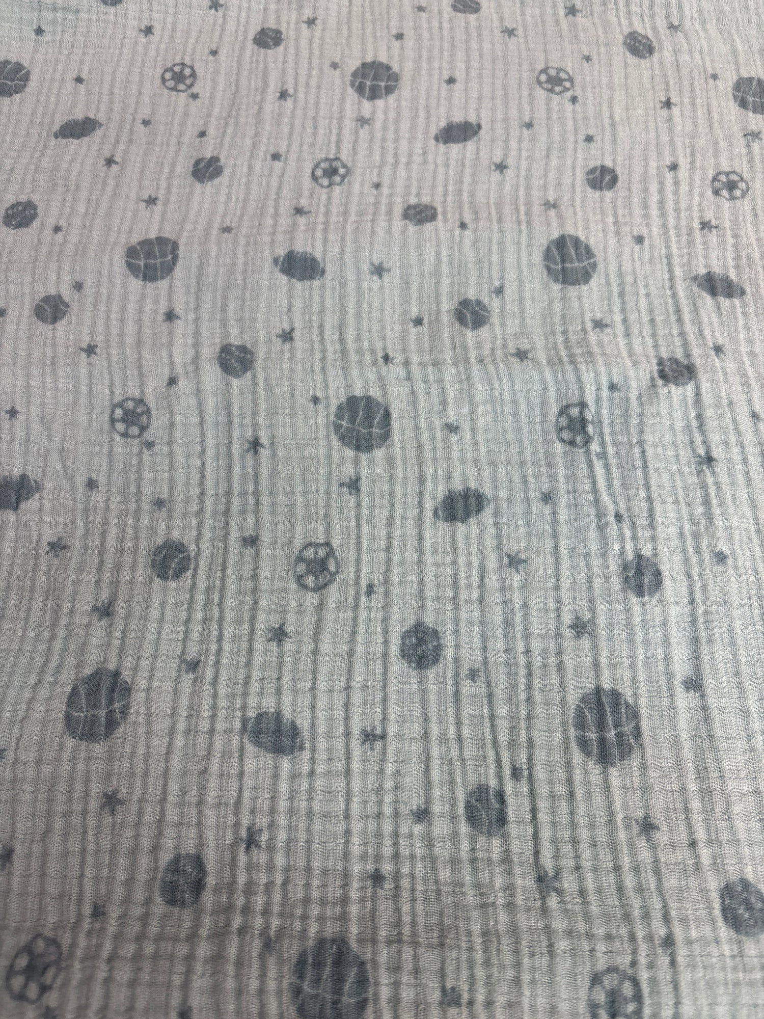 Cloud Island Muslin Swaddle Baby Blanket Blue 47x47''