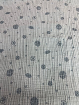 Cloud Island Muslin Swaddle Baby Blanket Blue 47x47''
