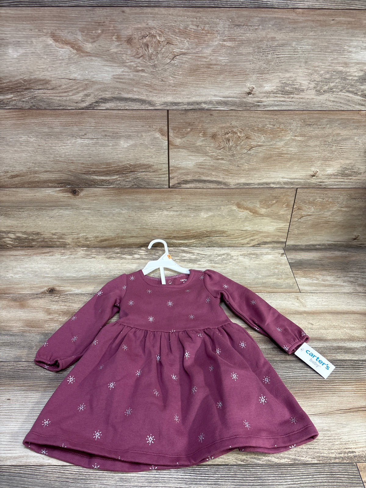 NEW Carter's 2pc Sweatshirt Dress & Bloomers Set Mauve sz 12m
