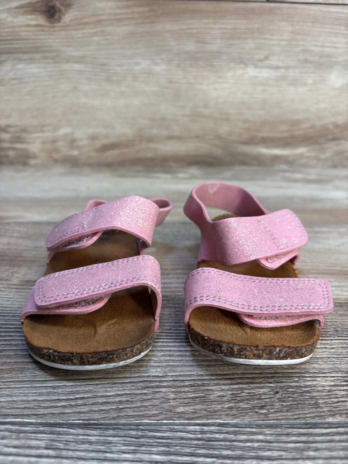 Wonder Nation Two-Strap Sandals Pink sz 6c