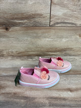 NEW Laura Ashley Slip-On Unicorn Sneakers Pink sz 6c