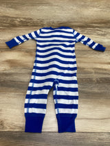 Hanna Andersson Striped Sleeper Blue sz 3-6m