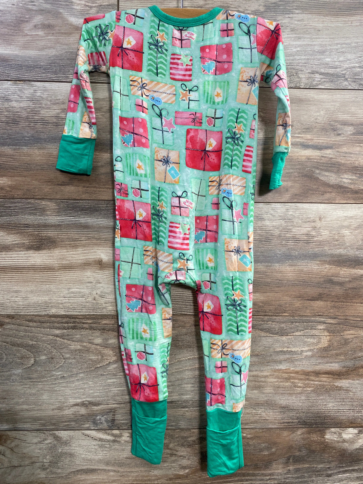 Birdie Bean Ralphie Presents Convertible Romper Green sz 12-18m