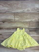 Cat & Jack Eyelet Tiered Dress Yellow sz 2T
