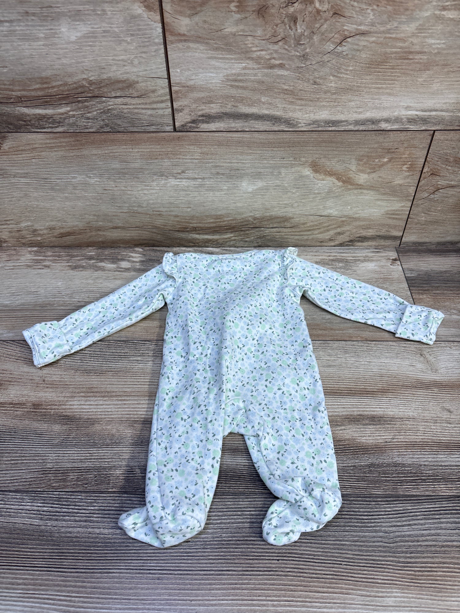 Carter's Floral Sleeper White sz Newborn