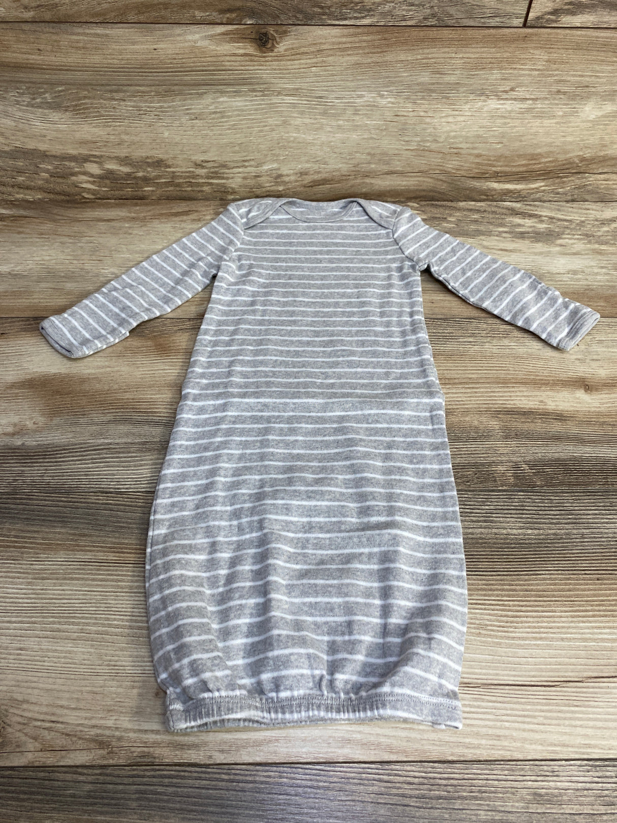 Simple Joys Striped Gown Grey sz 0-3m