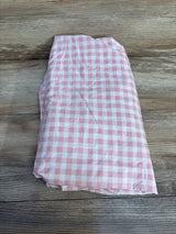 Pink Gingham Crib Sheet