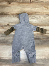 Carter's Mom's Little Guy Hooded Coverall Grey sz 3m