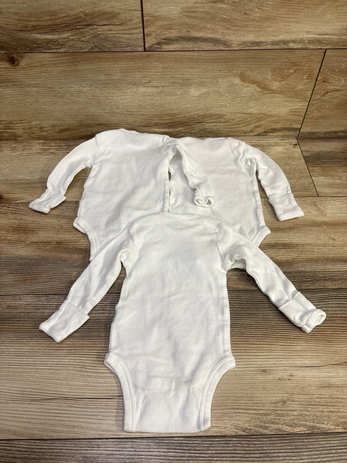 Gerber 3pk Bodysuit Set White sz 0-3m