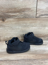 Nike Court Borough Mid TD 'Triple Black' Sneakers sz 6c