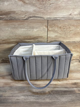 Blissful Diary Baby Diaper Caddy Organizer Light Grey