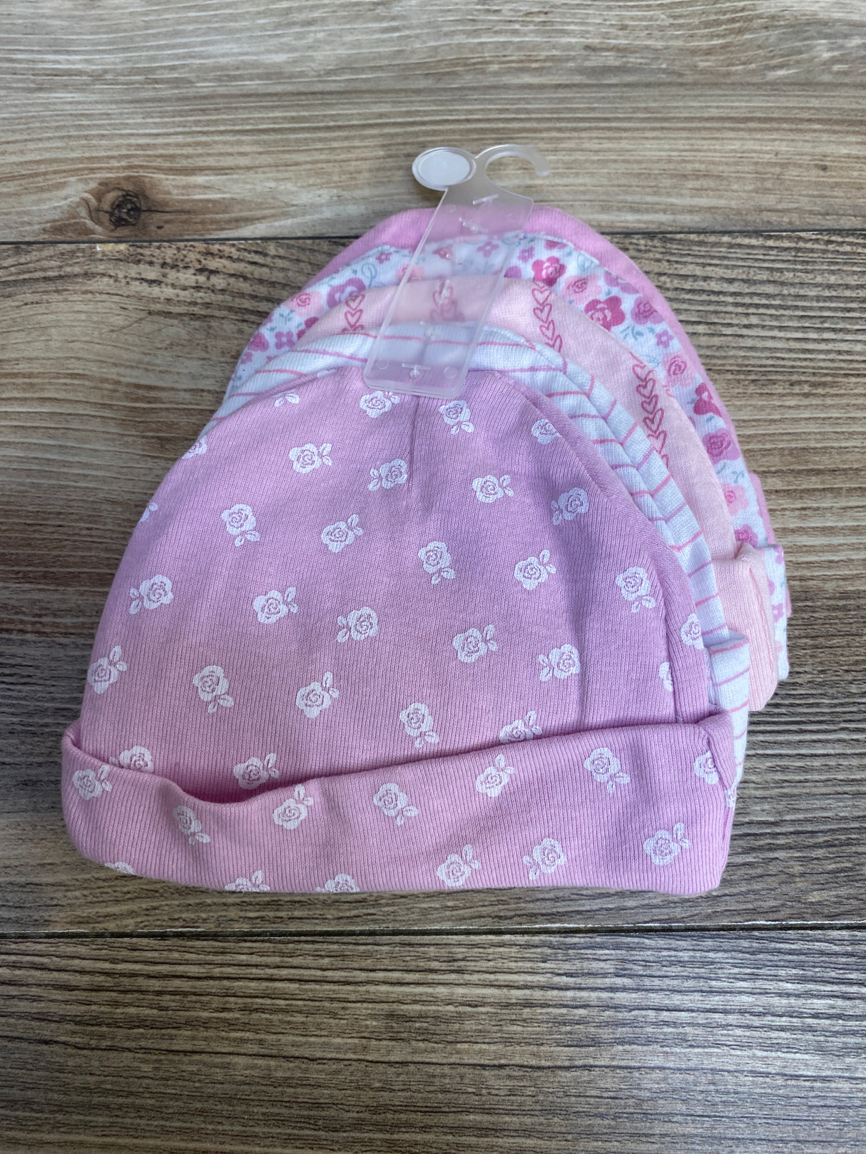 NEW Petite L'amour 5pk Caps Pink sz 0-3m