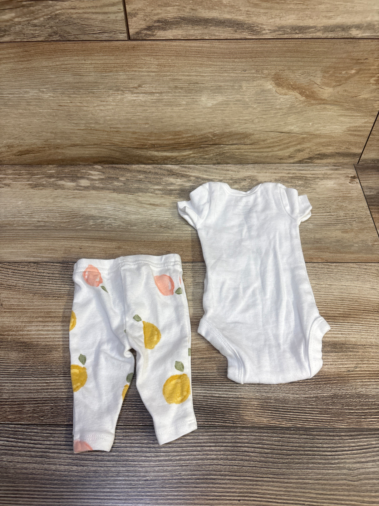 Child Of Mine 2pc Bodysuit & Pants Set White sz Preemie