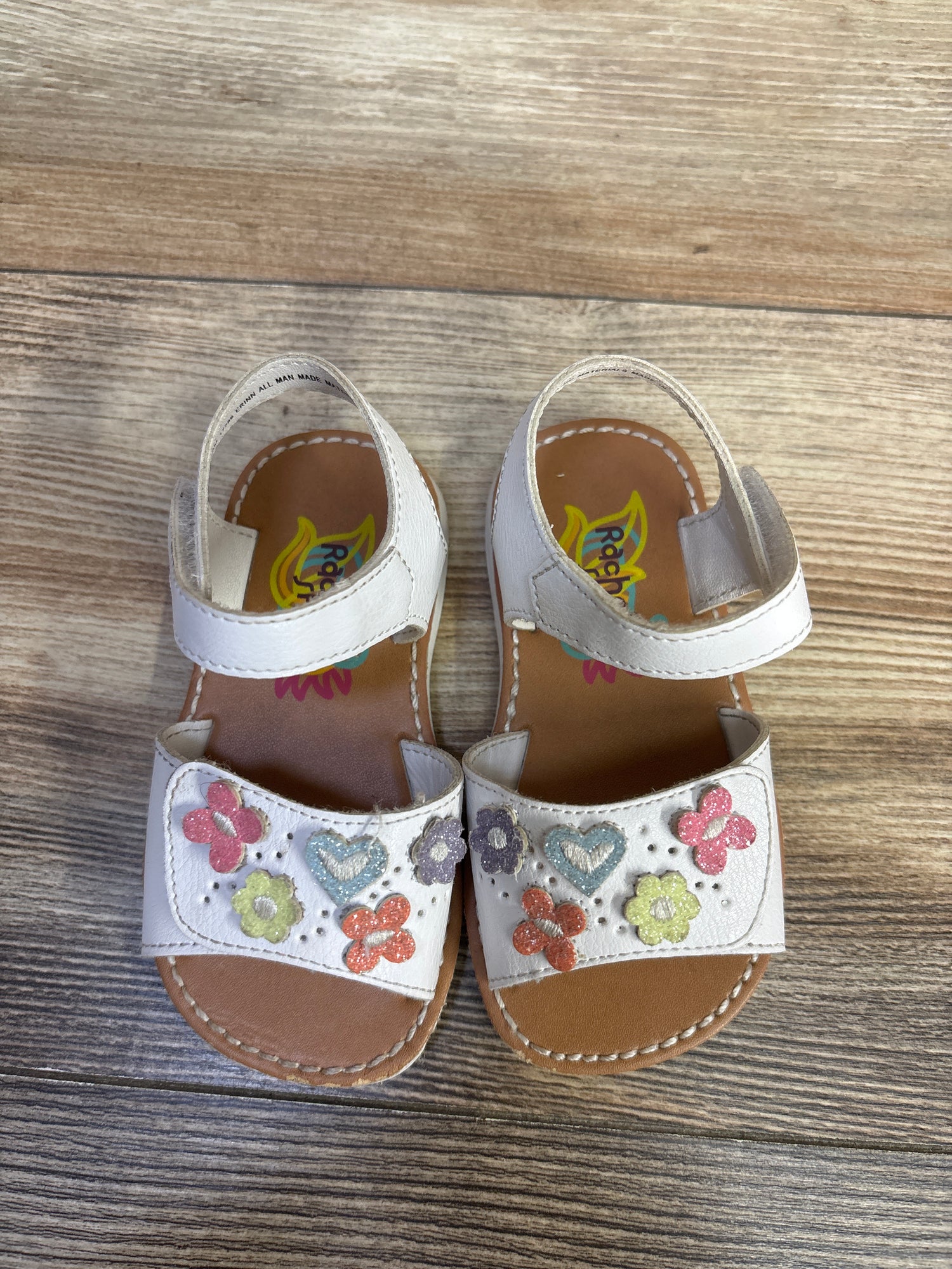 Rachel Shoes Butterfly Sandals White sz 5c