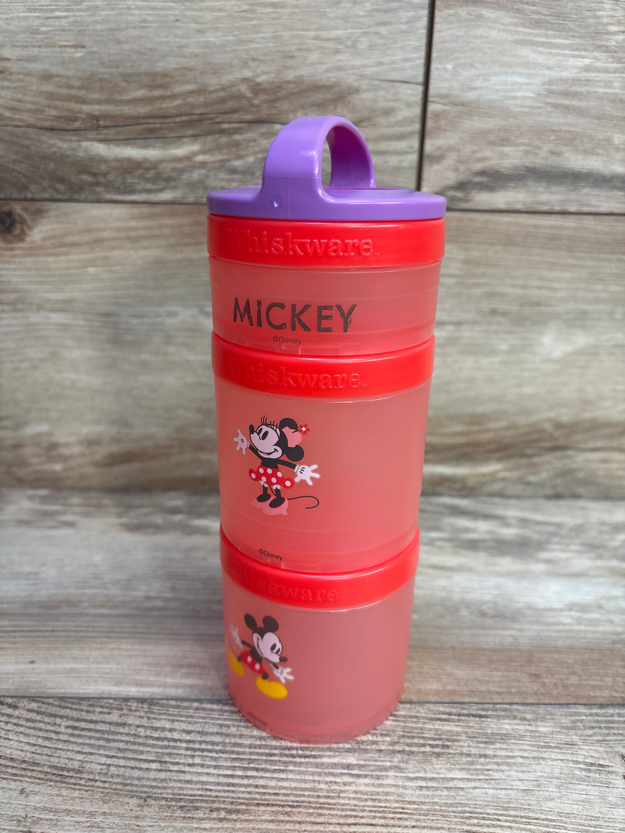 Whiskware Minnie Mouse Stackable Snack Pack Container