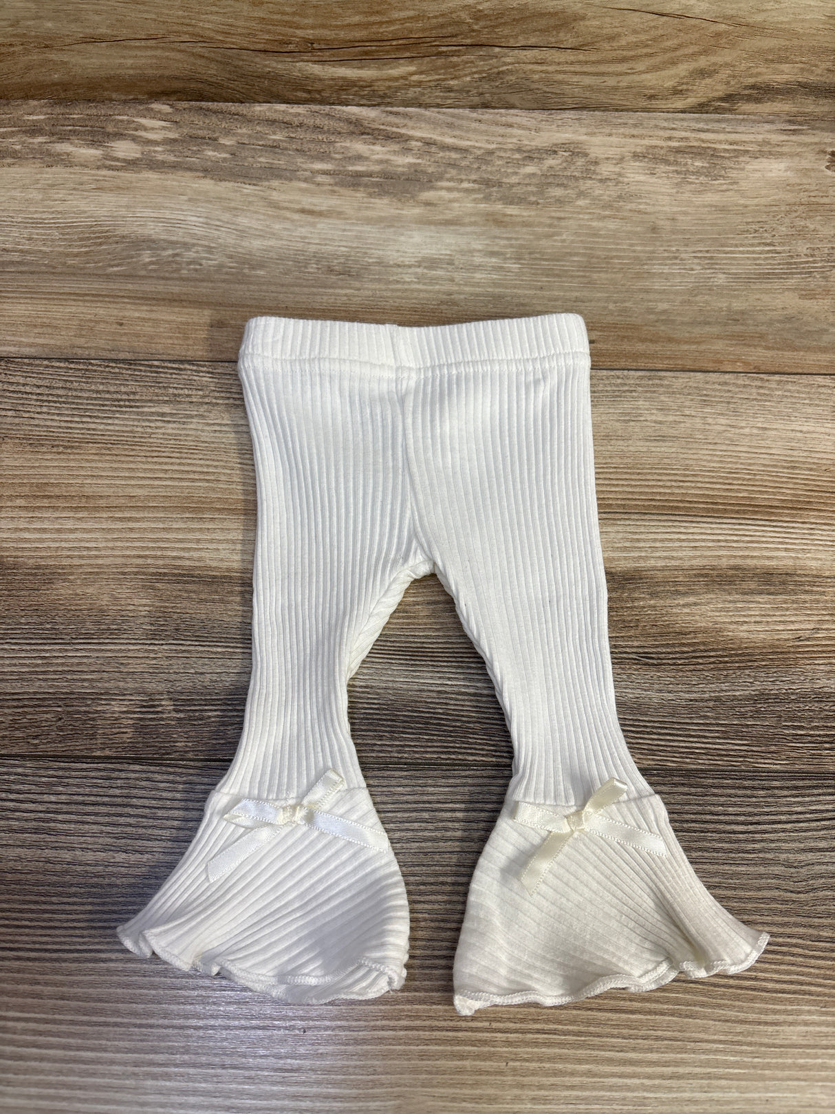 Ribbed Flare Leggings White sz 0-3m