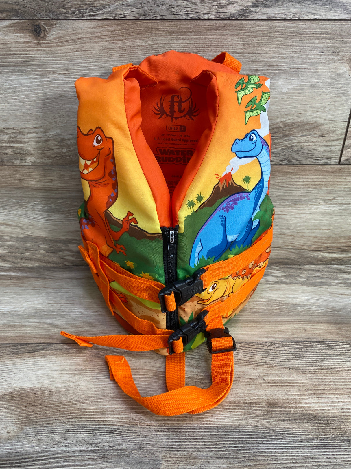 Full Throttle Child Water Buddies Life Vest Orange 30-50lbs