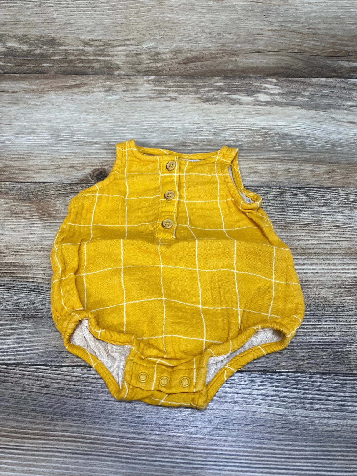 Cat & Jack Tank Bubble Romper Yellow sz Newborn