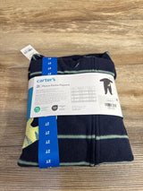 NEW Carter's Striped Dino Blanket Sleeper Navy sz 2T