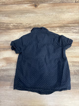 Denim & Flower Button Up Shirt Navy sz 3T