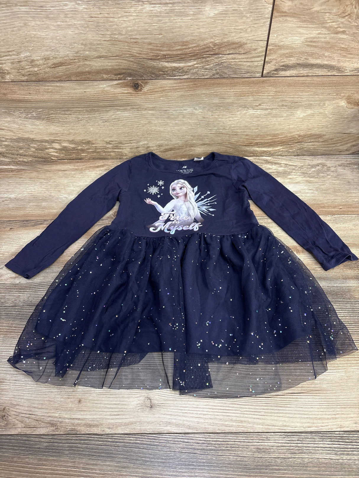 H&M Disney Frozen Tulle Dress Navy sz 3-4T - Me n Mommy To Be