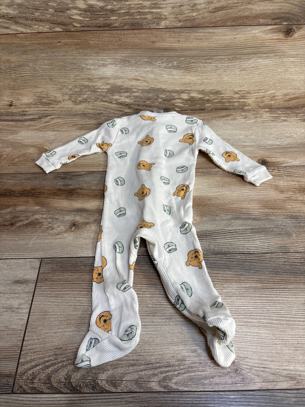 Disney Baby Ribbed Winnie The Pooh Sleeper White sz 0-3m