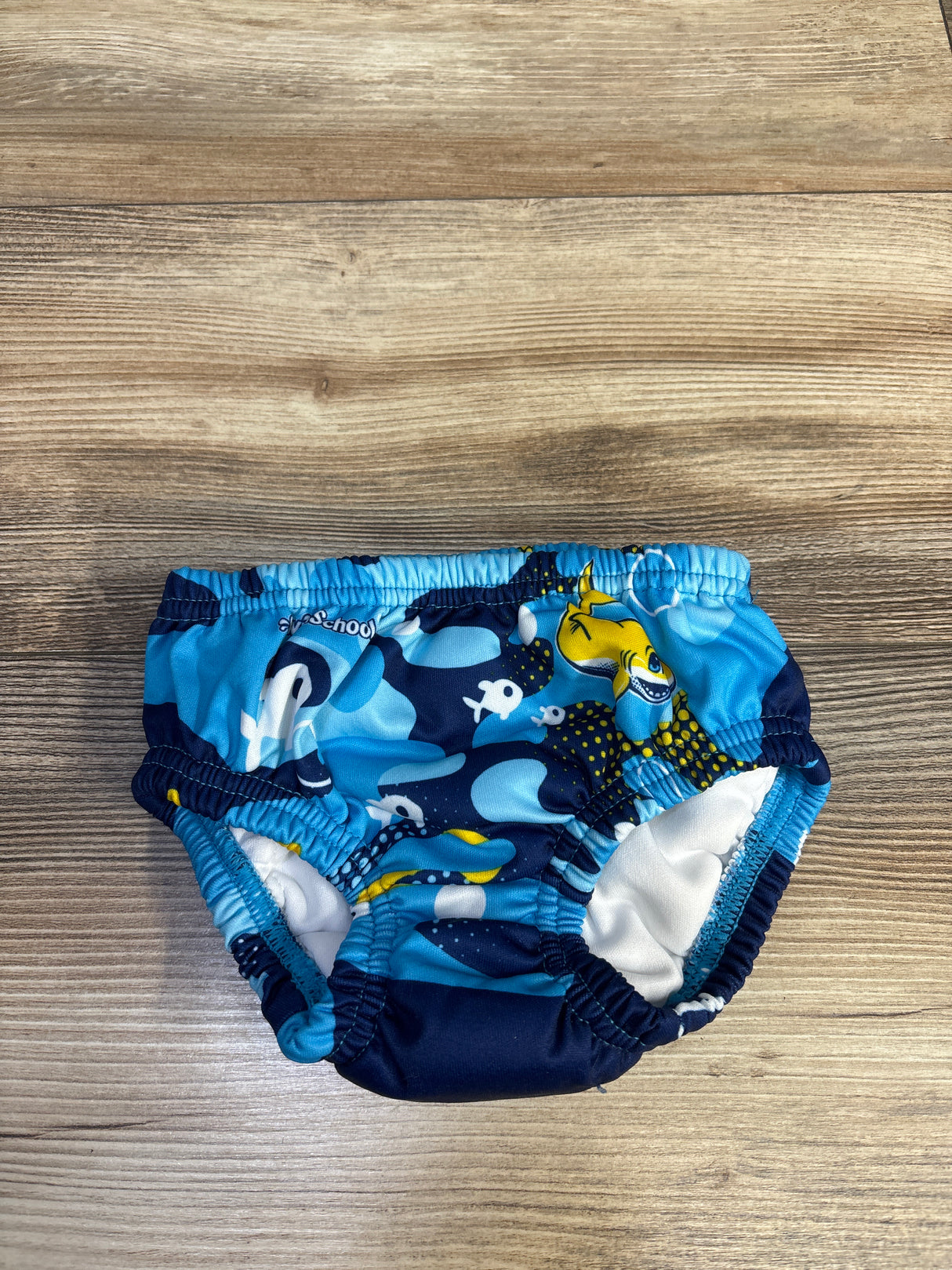Aqua SwimSchool Reusable Swim Diaper Blue sz 12m