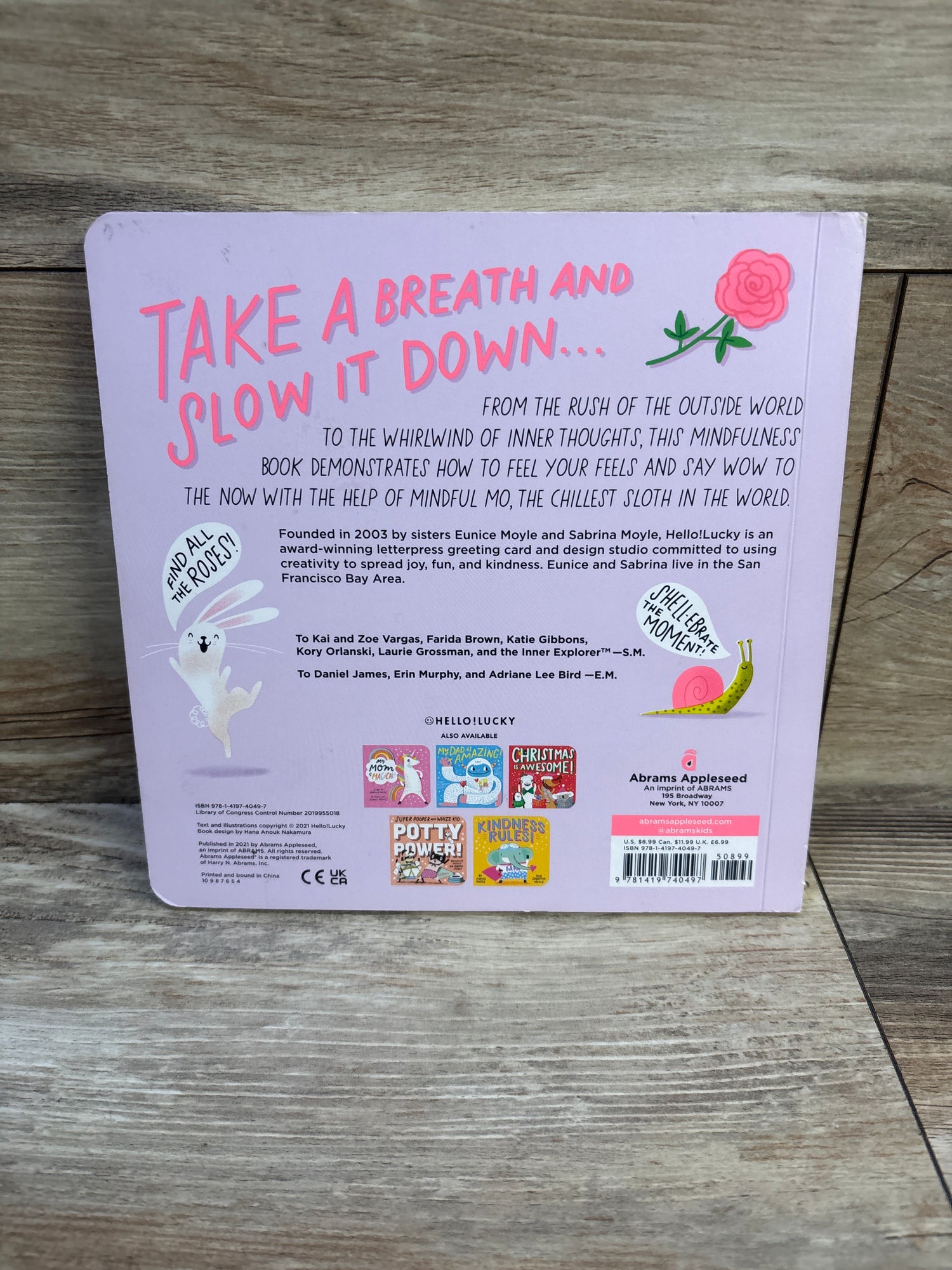 Sloth and Smell the Roses Board Book