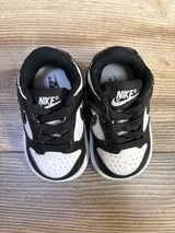 Nike Dunk Low TD Black White Sneakers sz 2c