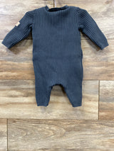 Carter's Henley Sweater Knit Ribbed Coverall Grey sz 3m