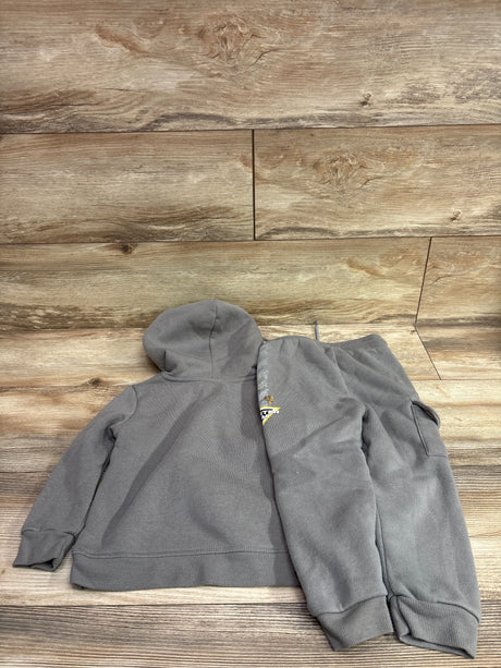 Grey Monster Jam 2pc pullover sweatshirt and joggers set for toddlers, size 3T