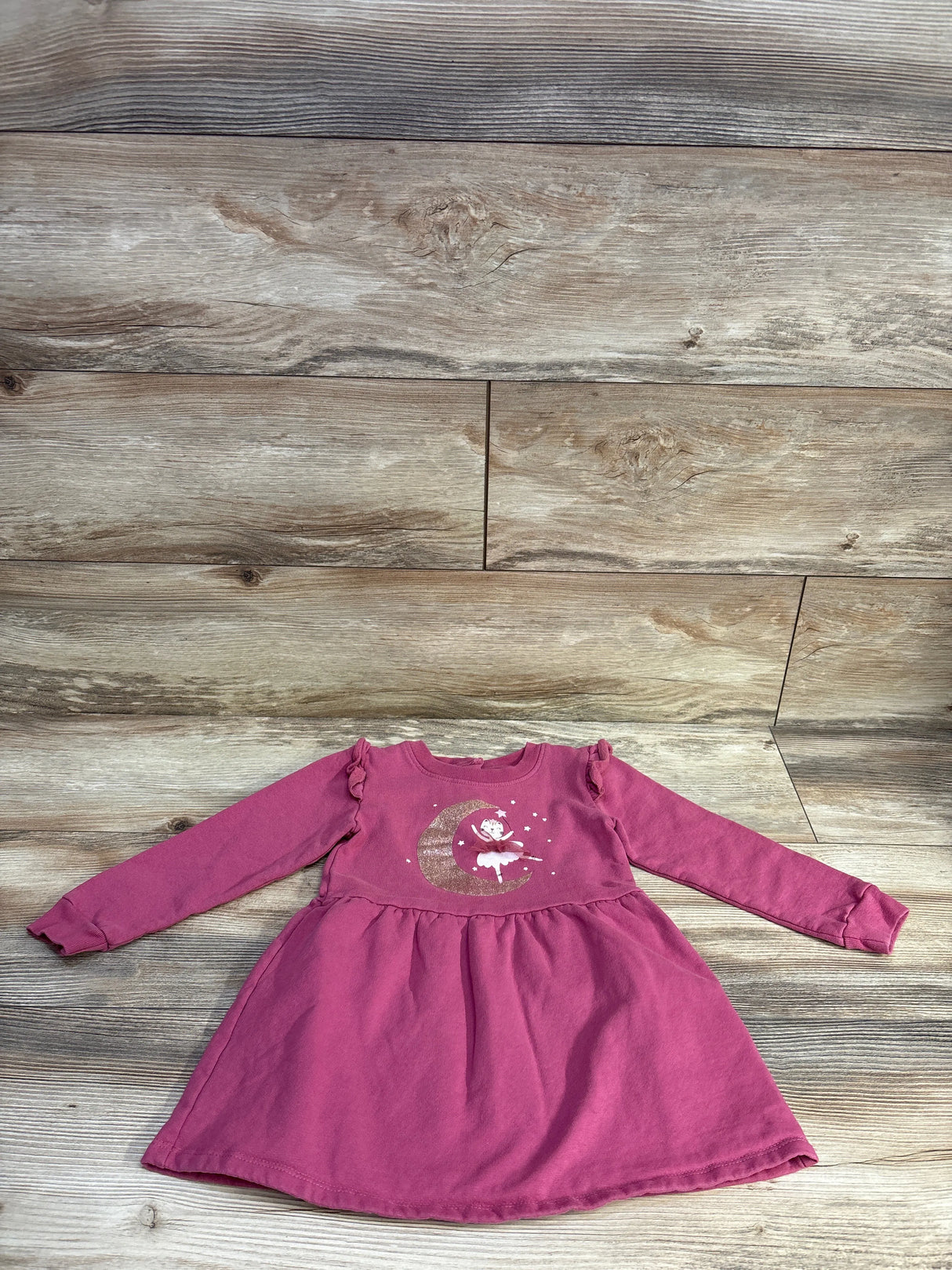 Koala Kids Moon Long Sleeve Tunic Pink sz 3T - Me n Mommy To Be