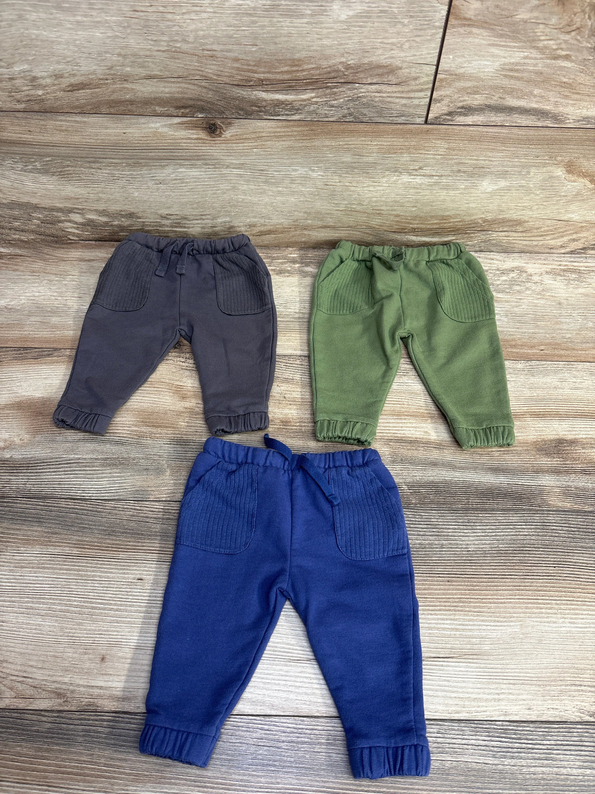 Cat & Jack 3pk Pull On Joggers Set Grey sz Newborn