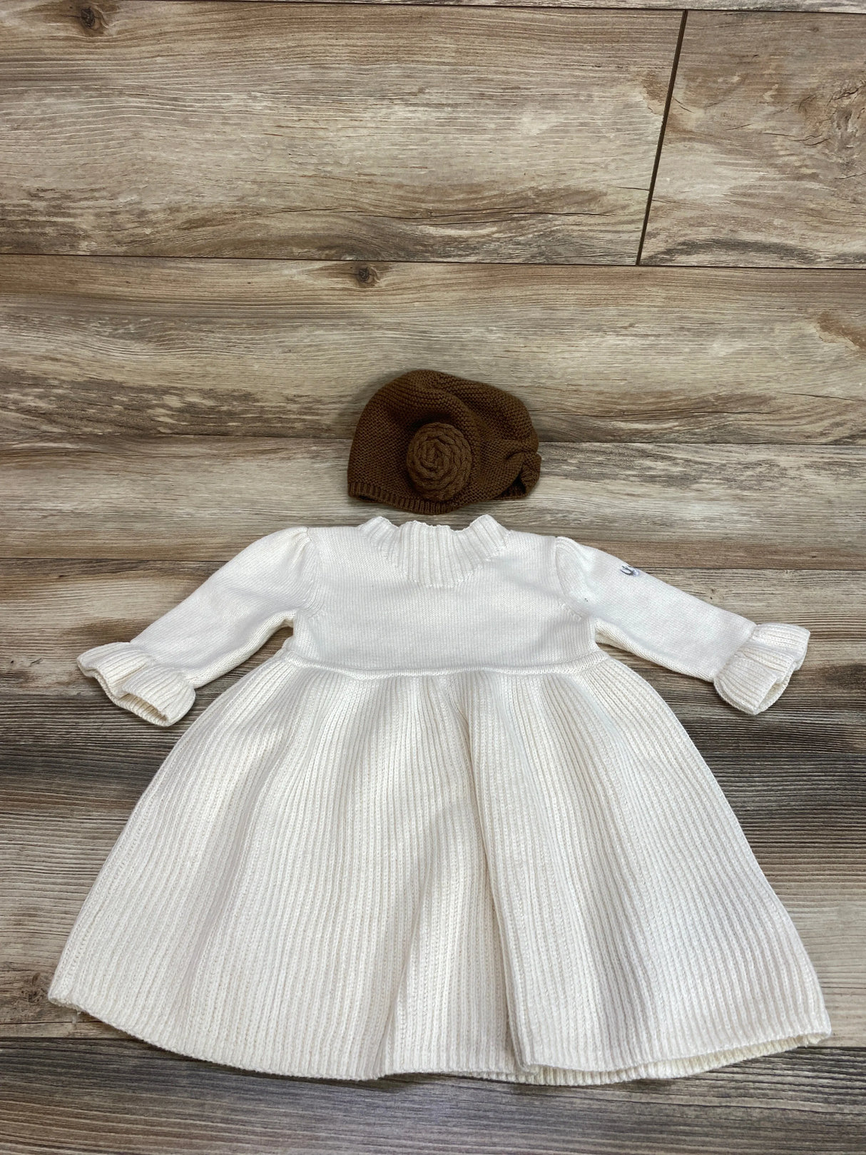 Baby Gap Star Wars Princess Leia Sweater Dress & Hat White sz 12-18m