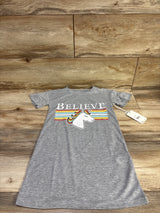 NEW PJ Salvage Unicorn Nightgown Grey sz 4T