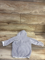 Snug Hooded Terry Cloth Robe Grey sz 0-9m