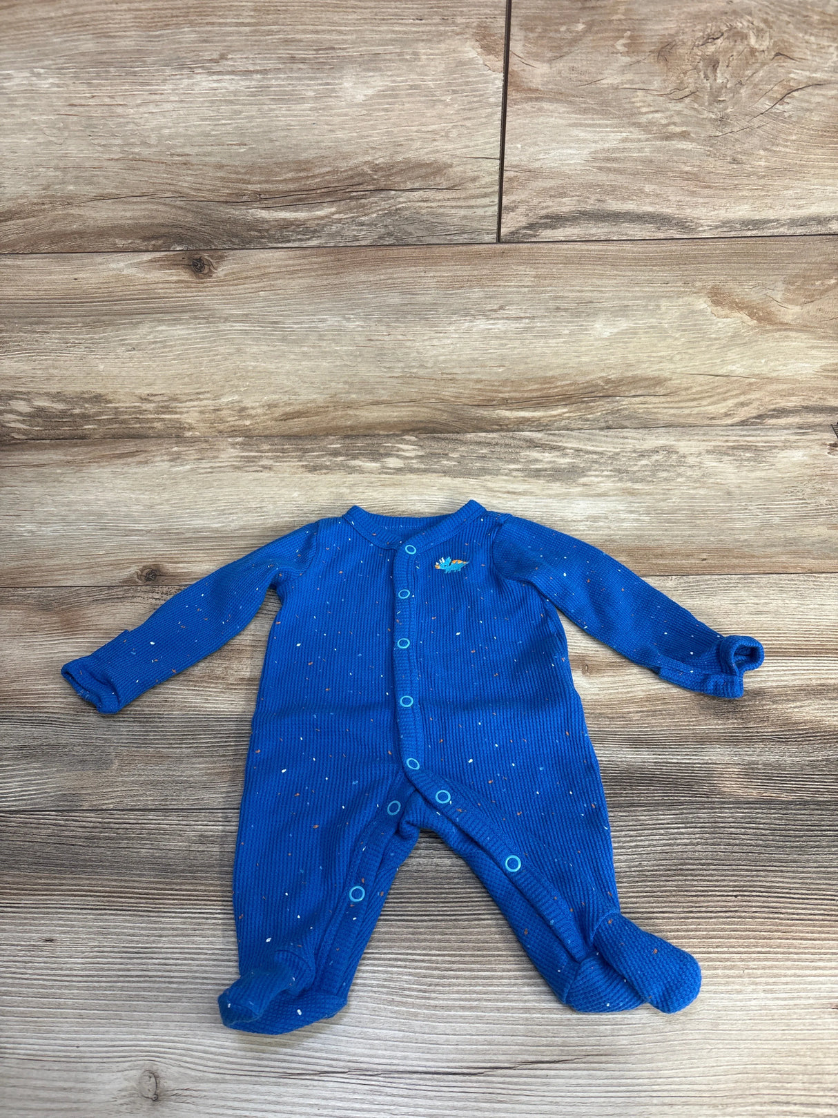 Carter's Thermal Dinosaur Sleeper Blue sz Newborn