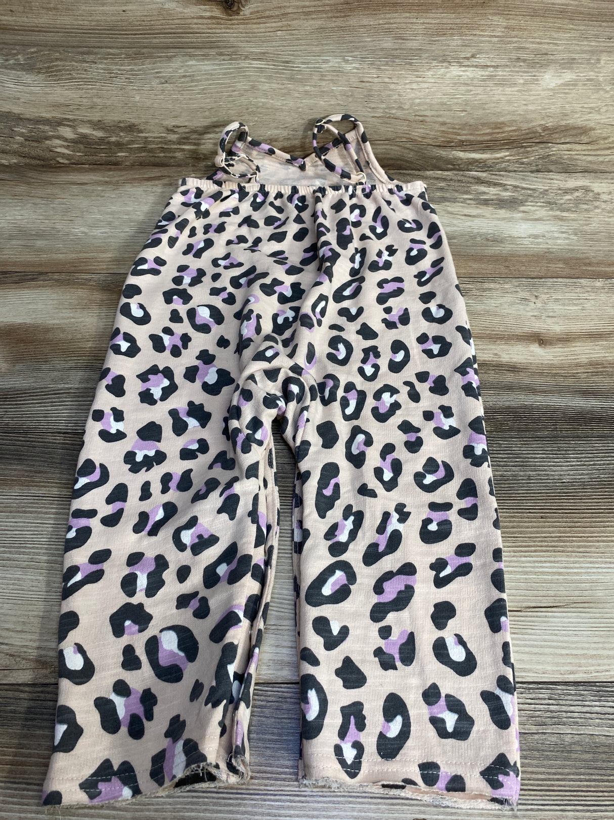 Grayson Mini Leopard Print Overalls Beige sz 2T