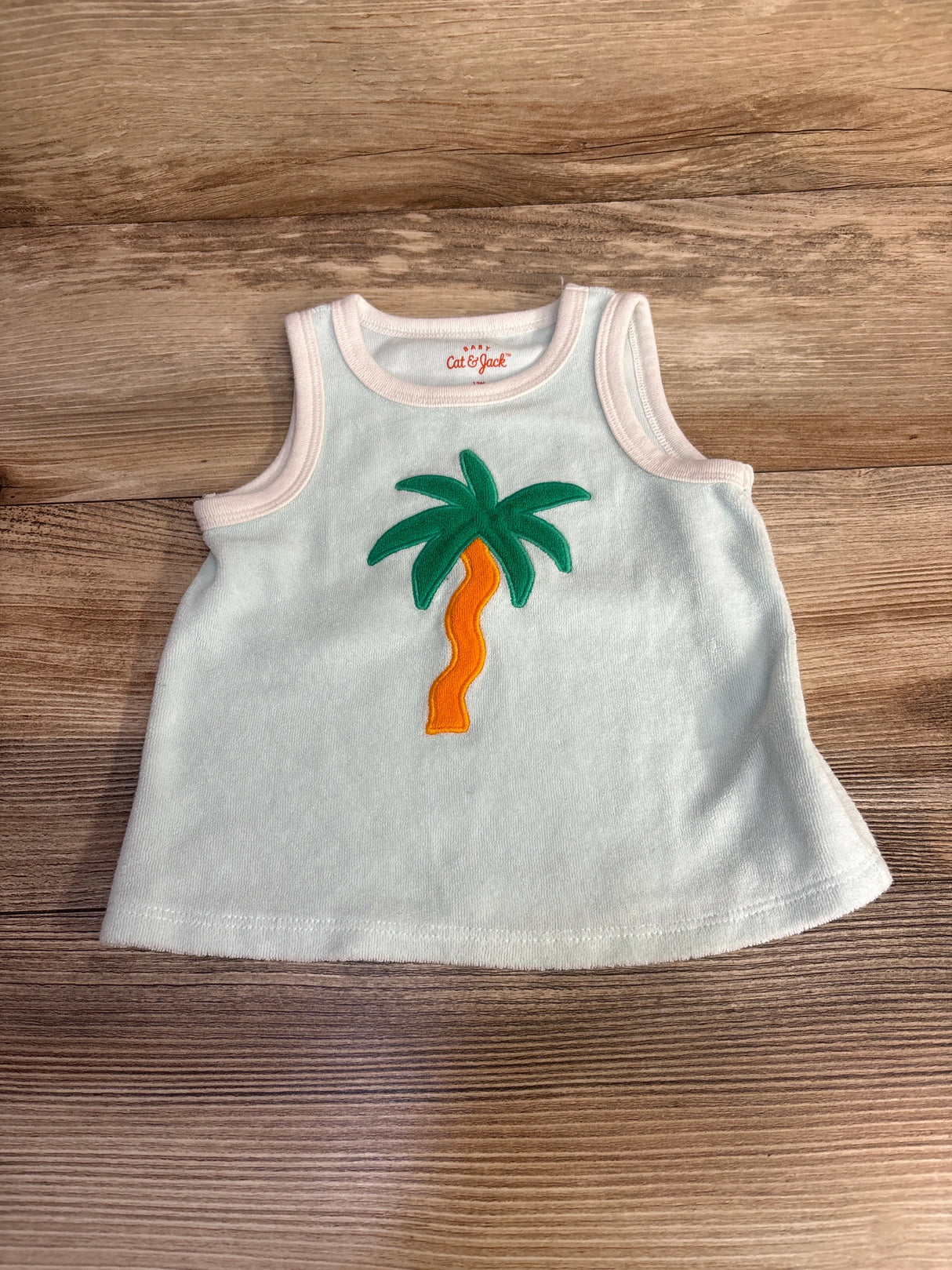 Cat & Jack Terry Cloth Tank Top Blue sz 12m