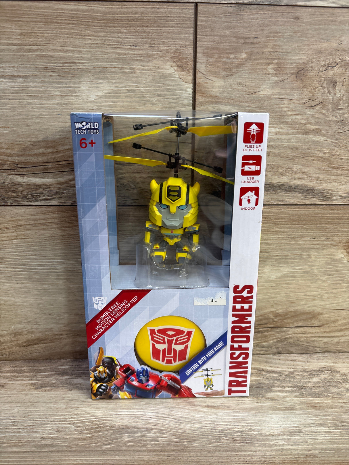 NEW World Tech Toys Transformers Bumblebee Motion Sensing Helicopter