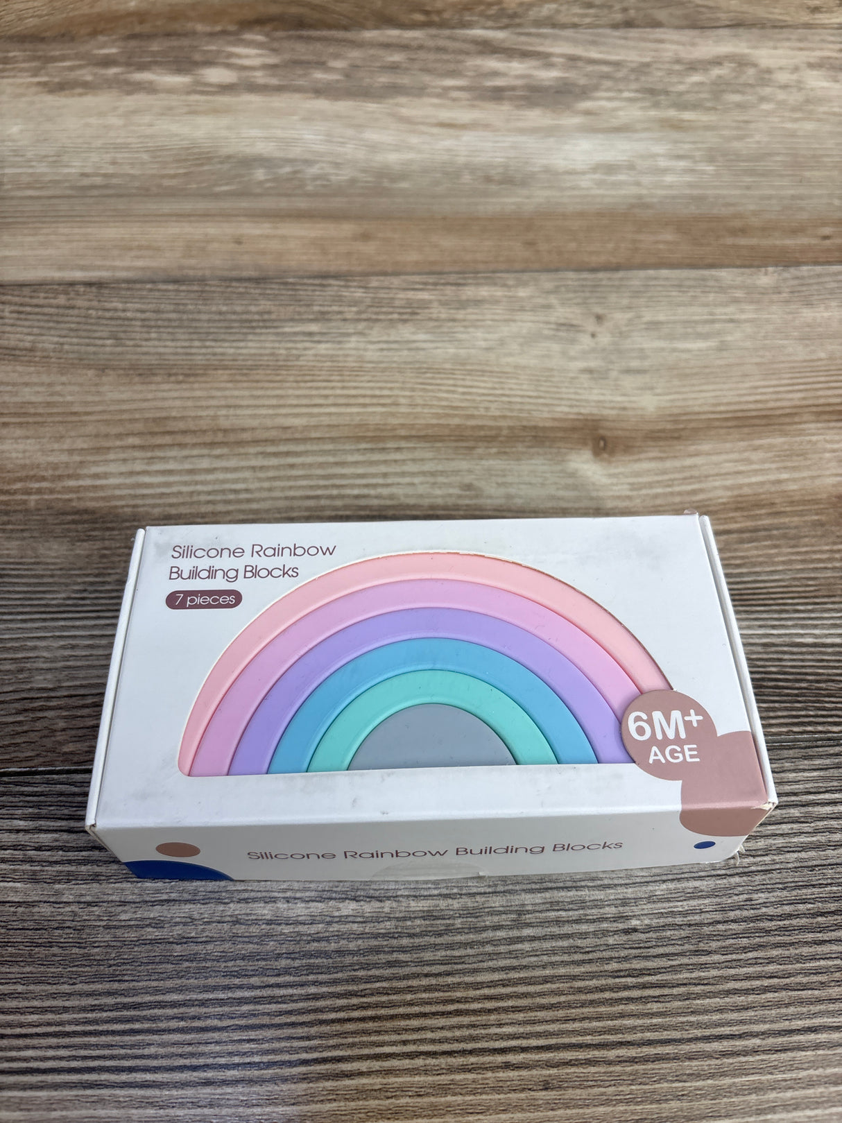 MCGMITT Silicone Rainbow Building Blocks 7pc